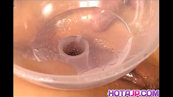 Big Kawai Yui gets vibrator and glass in pussy total Tube