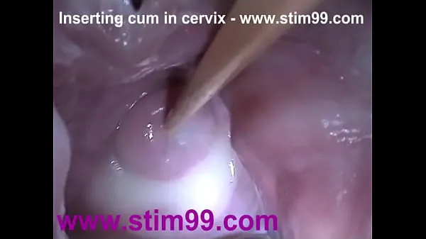 Große Insertion Semen Cum im Cervix Wide Stretching Pussy SpeculumGesamtröhre