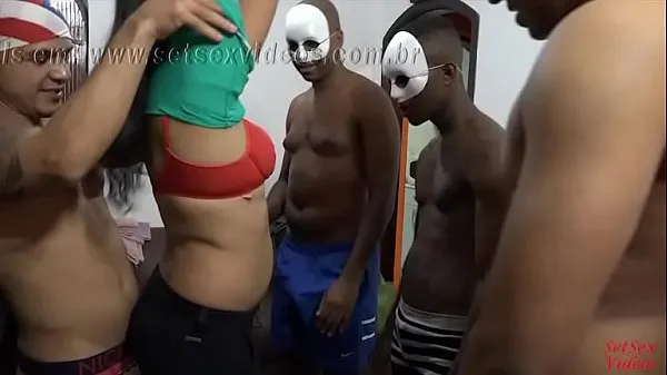 Gran SetSexVídeos - Pareja amadora Chambinho e NanaBukkake en Gangbang - Coproducción con Binho Ted tubo total