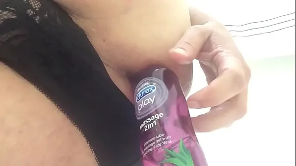 إجمالي Anal pleasure from deodorant can and lube أنبوب كبير