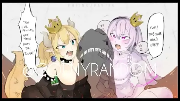 Velká Bowsette montando pene grande le gustan las pollas me la jale 3 veces con su cola trubka celkem