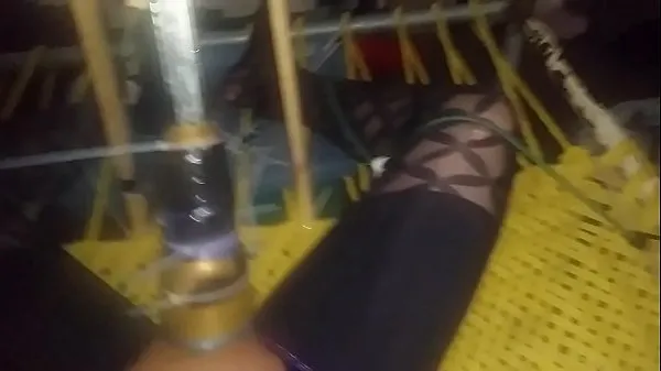 Gran Tied up and to cum in spandex fleshlight machine tubo total