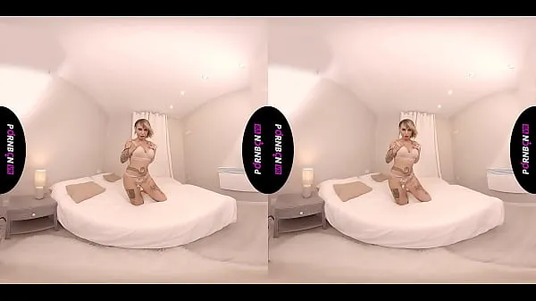 Grande PORNBCN Smartphone Virtual Reality una milf si masturba per i suoi fan ed è più lussuriosa che mai, toccando le sue grandi tette e masturbarsi la figa all'orgasmo. Maturo slut mamma grandi tette-tette tubo totale