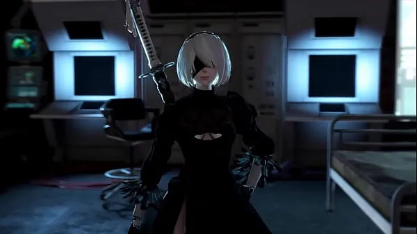 Grande 2B nier autômato sexo tubo total