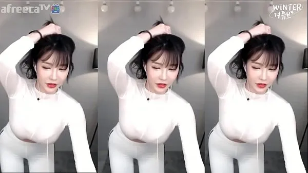 Büyük 韩国主播BJ冬天巨乳白色紧身衣热舞 “喵污 toplam Tüp