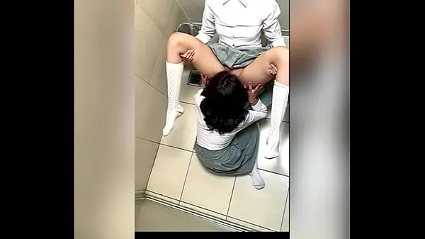 Big Two Lesbian Students Fucking in the School Bathroom! Pussy Licking Between School Friends! Real Amateur Sex! Cute Hot Latinas total Tube