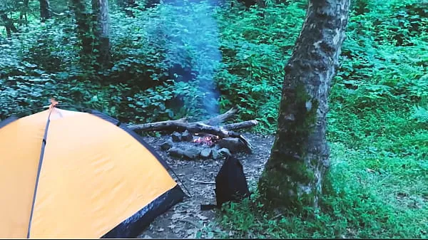 Big Teen sex in the forest, in a tent. REAL VIDEO total Tube