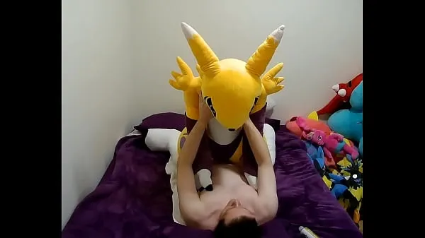 إجمالي Quickie with Giant Renamon Plush أنبوب كبير