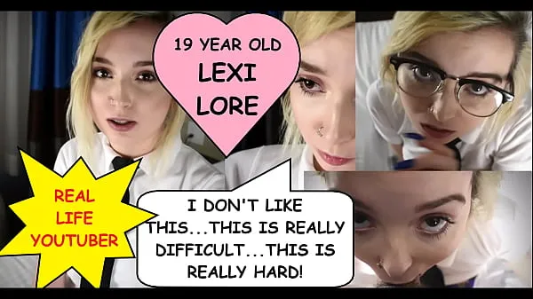 大I'm not really comfortable working with guys I don't know, or even girls." Teenage rookie with braces Lexi Lore gets exploited by creepy older man Joe Jon总管