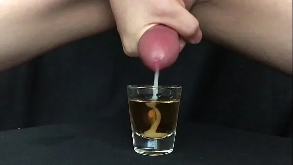 ใหญ่ Cumshot into a Shot Glass of Whisky Tube ทั้งหมด