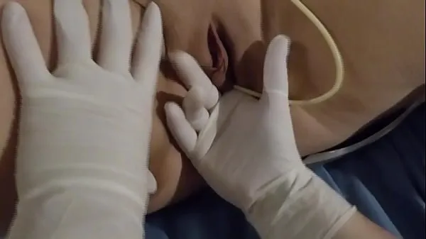 Gran BDSM masaje vaginal y sonda vesical tubo total
