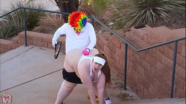 Big Gibby The Clown Dicks Down Mia Dior And Cali Caliente After A Long Game Of Tennis total Tube