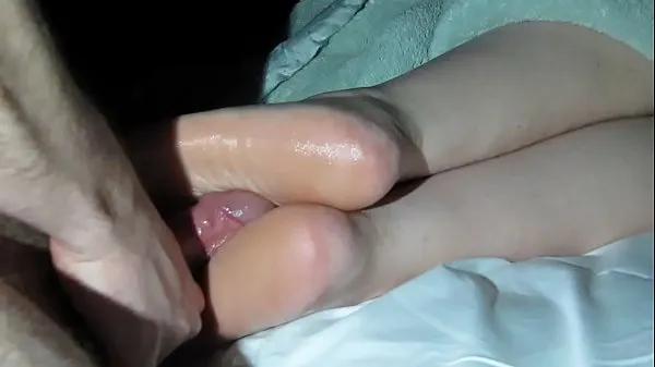 Stora Cumming On Girlfriend's Feet totalt rör