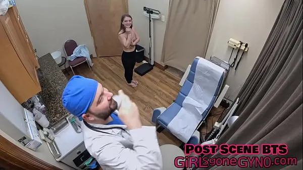 Gran La inocente y tímida Mira Monroe recibe el primer examen ginecológico del doctor Tampa y la enfermera Aria Nicole Cortesía de GirlsGoneGynoCom tubo total